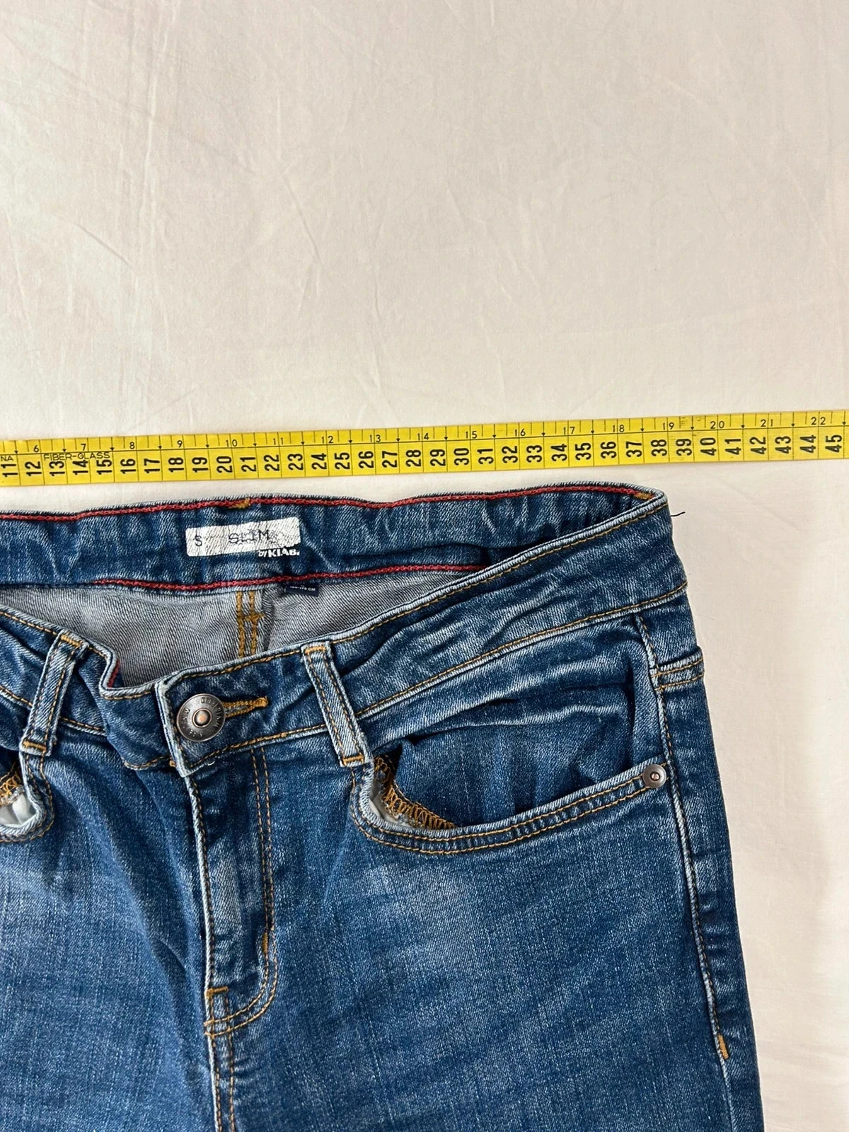 Marineblauwe slim-fit spijkerbroek Kiabi – photo 6